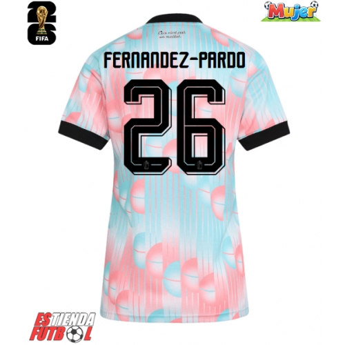 Bélgica Matias Fernandez-Pardo #26 Segunda Equipación Mujer Mundial 2026 Manga Corta